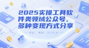 2025实操工具软件类领域公众号,多种变现方式分享-川川创富网