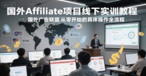 国外Affiliate项目线下实训教程,国外广告联盟从零开始的具体操作全流程-川川创富网