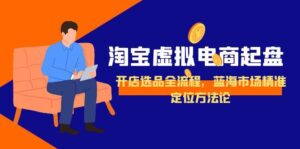 淘宝虚拟电商起盘,开店选品全流程,蓝海市场精准定位方法论-川川创富网