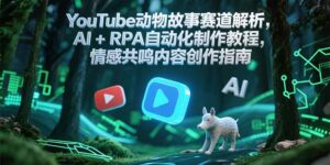 YouTube动物故事赛道解析,AI+RPA自动化制作教程,情感共鸣内容创作指南-川川创富网