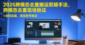 2025跨模态去重搬运剪辑手法，跨模态去重现场验证 +全程实操，真实账号验证-川川创富网