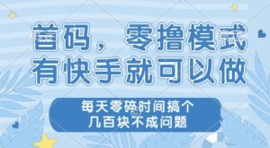 首码零撸项目,有快手就可以做,每天业务时间搞个几张不是问题【揭秘】-川川创富网
