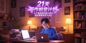 21天写作蜕变计划，从下笔困难到爆文创作，系统掌握变现方法论-川川创富网