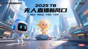 2025 无人直播新风口,0粉丝,0保证金,不违规,不封号-川川创富网