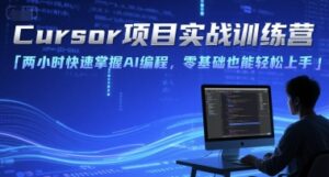 Cursor项目实战训练营,两小时快速掌握AI编程,零基础也能轻松上手-川川创富网