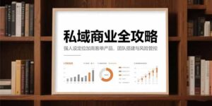 私域商业全攻略,强人设定位加高客单产品,团队搭建与风险管控-川川创富网
