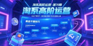 淘系高阶运营-第70期，标品干爆技巧，解决难点策略，大佬操盘方法-川川创富网