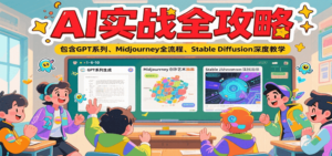 AI实战全攻略，包含GPT系列、Midjourney全流程、Stable Diffusion深度教学-川川创富网