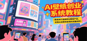 AI壁纸创业系统教程,零成本打造高转化壁纸产品,实现从创意到变现的完整闭环-川川创富网