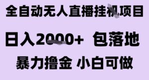 最新全自动抖音无人直播挂G项目，日入2k+ 包落地暴力撸金，小白可做【揭秘】-川川创富网