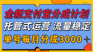 全新支付宝分成代运营，独家技术，收益稳定，单号月入3000＋-川川创富网