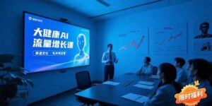 大健康AI流量增长课8.0,赛道定位方法论,AI数字人内容生产,私域转化运营-川川创富网