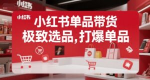小红书单品带货,极致选品,打爆单品(更新)-川川创富网