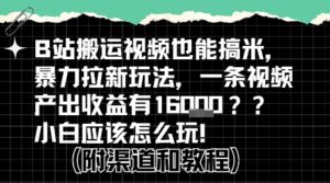 b站掘金计划？搬运视频也能挣拉新的收益，小白应该怎么玩！-川川创富网