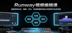 Runway视频编辑课,涵盖视频生成、编辑、优化,快速掌握影视级AI视频制作全栈技能-川川创富网