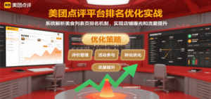 美团点评平台排名优化实战，系统解析美食列表页排名机制，实现店铺曝光和流量提升-川川创富网