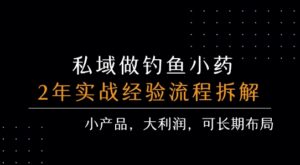 私域做钓鱼小药 每单利润3张+ 详细流程拆解-川川创富网