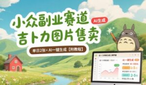 小众副业赛道 吉卜力图片售卖 单日2张+ AI一键生成【附教程】-川川创富网