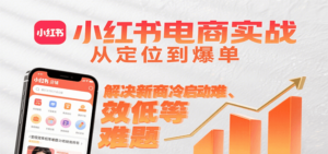 小红书电商实战,从定位到爆单解决新商冷启动难、变现效率低等难题-川川创富网