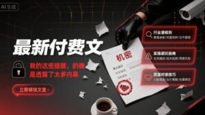 最新付费文：我的这些提醒，的确是透露了太多内幕-川川创富网