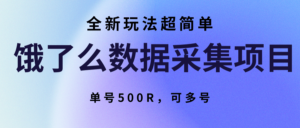 饿了么数据采集项目，全新玩法超简单，单号500R，可多号-川川创富网