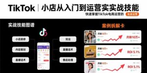 TikTok小店从入门到运营实战技能:快速掌握TikTok电商运营的完整方法论-川川创富网