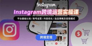 Instagram跨境运营实战:平台认知/账号运营/内容优化/选品策略及变现模式-川川创富网