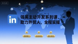 领英主动开发系列课,助力外贸人,全程实操-川川创富网