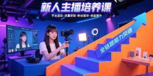 新人主播培养课:平台适应-流量获取-粉丝留存-收益提升 全链路能力突破-川川创富网
