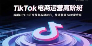TikTok电商运营高阶班:拆解OPTIC五步模型构建核心,快速掌握Tk流量密码-川川创富网