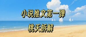 小说推文项目操作全流程第一弹，0粉就能做，门槛低非常适合新手-川川创富网