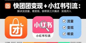 快团团变现+小红书引流：解决没流量、难变现、缺帮卖三大痛点 实现月入3w+-川川创富网
