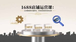 1688店铺运营课:从店铺搭建到流量转化,实现B端电商的高效运营-川川创富网