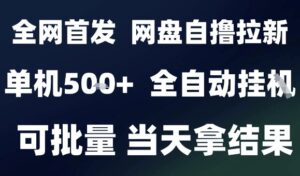 2025最新九月网盘自撸拉新,全自动运行,解放双手,日入5张+,小白可玩,批量操作【揭秘】-川川创富网