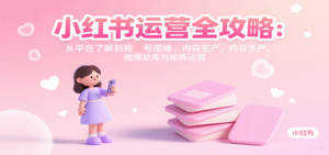 小红书运营全攻略:从平台了解到账号搭建、内容生产,做爆款库与矩阵运营-川川创富网