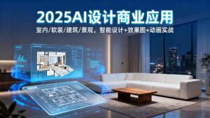 2025AI设计商业应用:室内/软装/建筑/景观,智能设计+效果图+动画实战-川川创富网