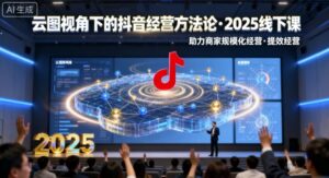 云图视角下的抖音经营方法论,2025线下课,助力商家规模化经营,提效经营(录音+字幕)-川川创富网