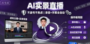 宝子哥9月20日线下课,AI实景直播,不废号不焦虑(录音+字幕)-川川创富网