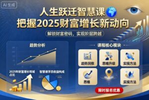 人生跃迁智慧课,把据2025财富增长新动向-川川创富网
