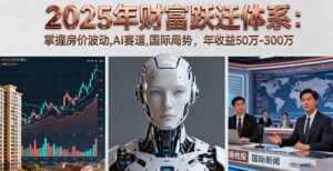2025年财富跃迁体系:掌握房价波动,AI赛道,国际局势,年收益50万-300万-川川创富网