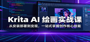 Krita AI 绘画实战课:从安装部署到变现,一站式掌握创作核心技能-川川创富网