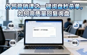 外贸营销课之一键询盘秒杀单,如何高质量回复询盘-川川创富网
