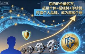 你的IP价值亿万,超级个体=摇钱树+印钞机,打造个人品牌,成为超级个体-川川创富网