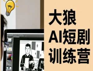 大狼AI短剧训练营-短剧课程(更新中)-川川创富网