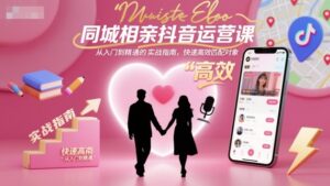 同城相亲抖音运营课，从入门到精通的实战指南，快速高效匹配对象-川川创富网