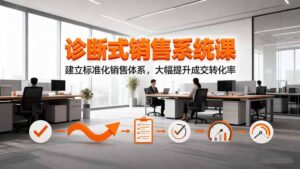 诊断式销售系统课，建立标准化销售体系，大幅提升成交转化率-川川创富网