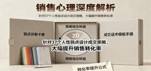 销售心理深度解析:针对37个人性弱点设计成交策略,大幅提升销售转化率!-川川创富网