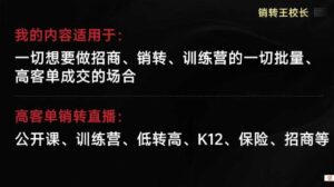 销转王校长合集，销转课，把公开课做成印钞机，送王校长印钞机课-川川创富网