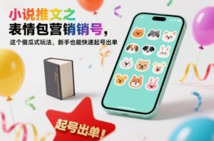 小说推文之表情包营销号,这个傻瓜式玩法,新手也能快速起号出单-川川创富网