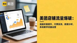 美团店铺流量爆破:涵盖权重提升、付费投流、数据分析,系统教学流量运营-川川创富网